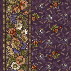 Meadow Blossom Stripe Plum 1312-02