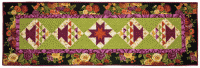 AUBRIELLE Basket Table Runner Quilt Pattern: BLACK