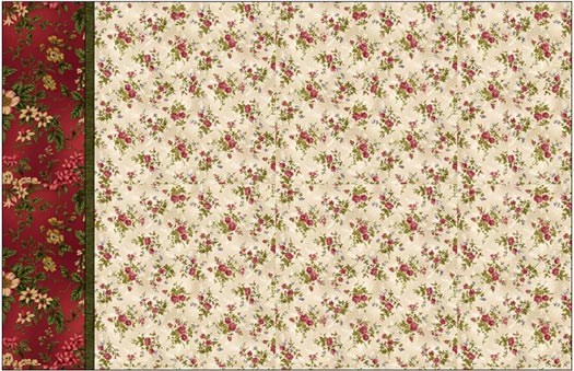 Rose Apple Cottage Sham Kit (makes 2) 