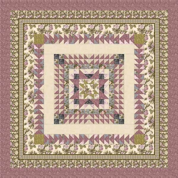 Love & Joy Quilt Pattern Mauve