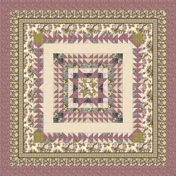 Love & Joy Quilt Pattern Mauve