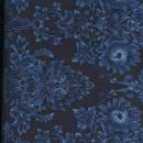 OUT OF PRINT: Tuilleries Midnight Rose Damask Midnight Blue 1124-55
