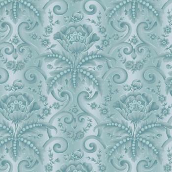 SOLD OUT Laurel Cottage Damask Pond Blue 1175-05