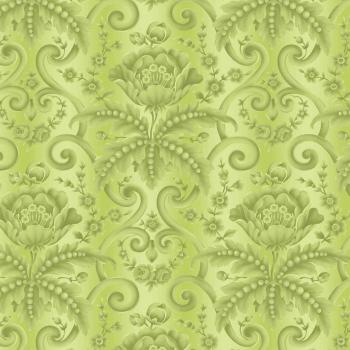  OUT OF PRINT: Laurel Cottage Damask Moss Green 1175-44