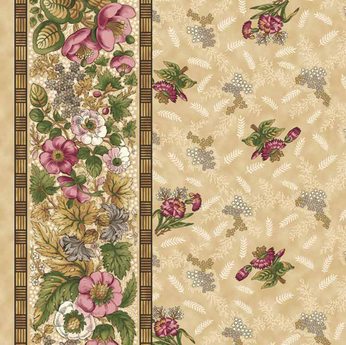 SOLD OUT Meadow Blossom Stripe Almond 1312-01