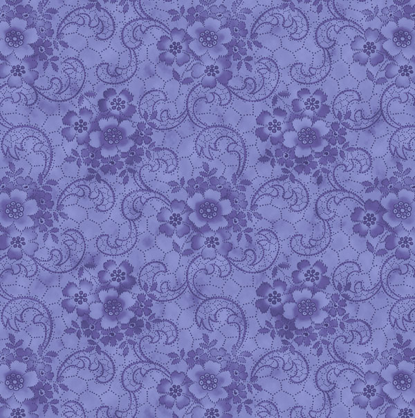 OUT OF PRINT: Harlow: Glamour Girls fabric in the color "Delphinium" Purple 2231-05