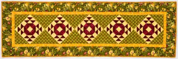 Alpine Blossom Table Runner Quilt Pattern