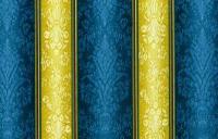 SOLD OUT: Tuilleries Damask Stripe in Gold & Blue