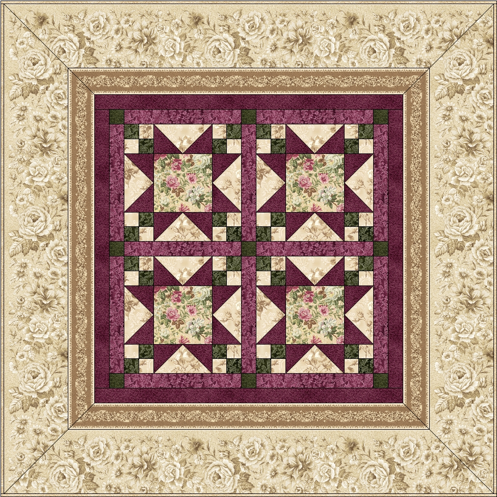 Highland Rose Quilt Pattern