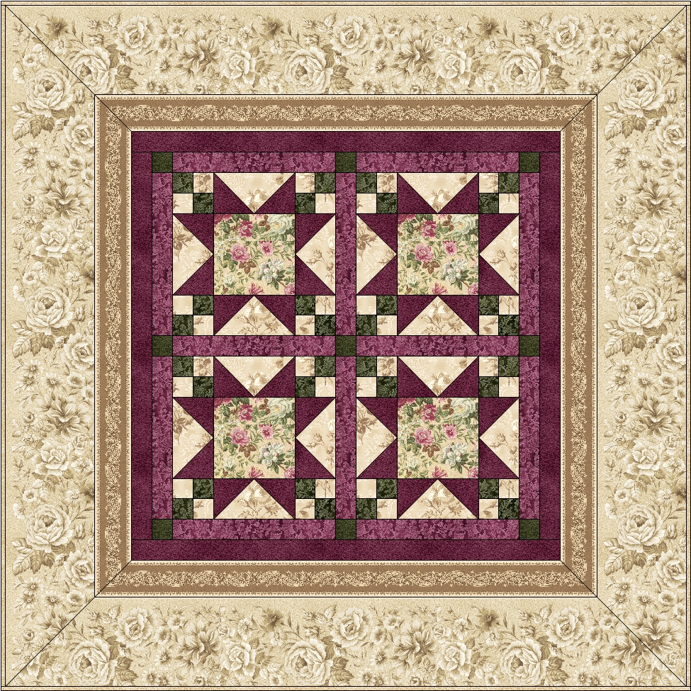 Highland Rose Quilt Pattern