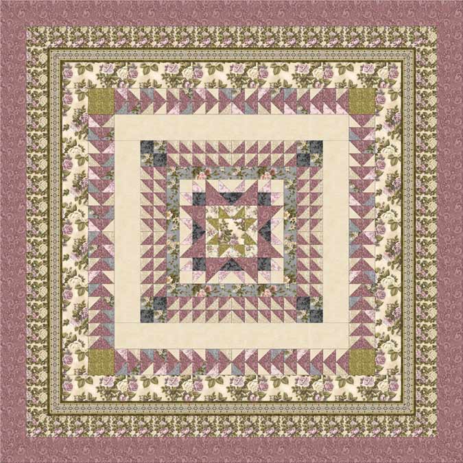 Love & Joy Quilt Pattern Mauve