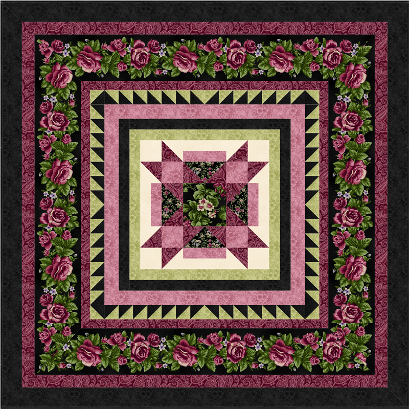 HARLOW COUNTRY COMPLETE Quilt Kit MIDNIGHT BLACK