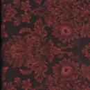 OUT OF PRINT Tuilleries Midnight Rose Damask Scarlet 1124-88